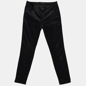 Joe’s Jeans Black Velvet Mid Rise Ankle Pants Size 28 Minimalist